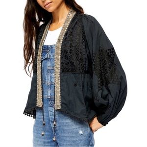 Free People NWT XS Jasmine Embellished Jacket